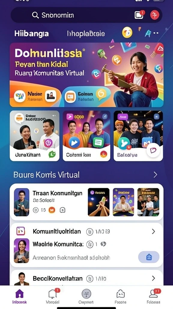 Berbagai pilihan game yang menghibur dan menantang.
