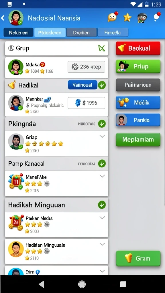 Tampilan awal permainan yang menggoda.