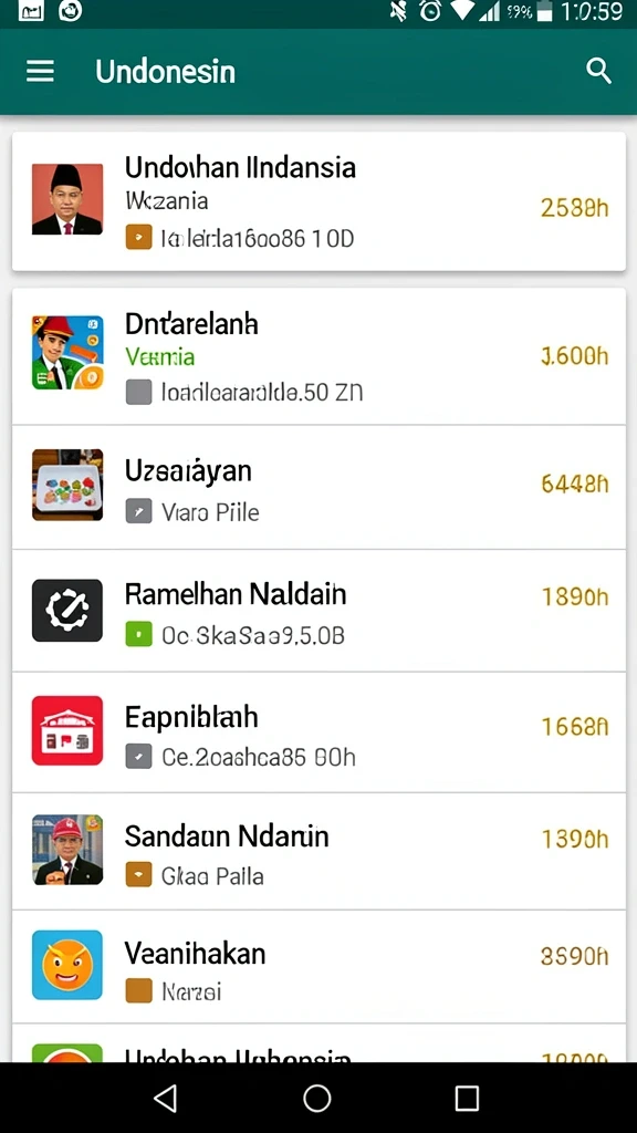Tampilan awal yang menarik dan mudah dinavigasi.