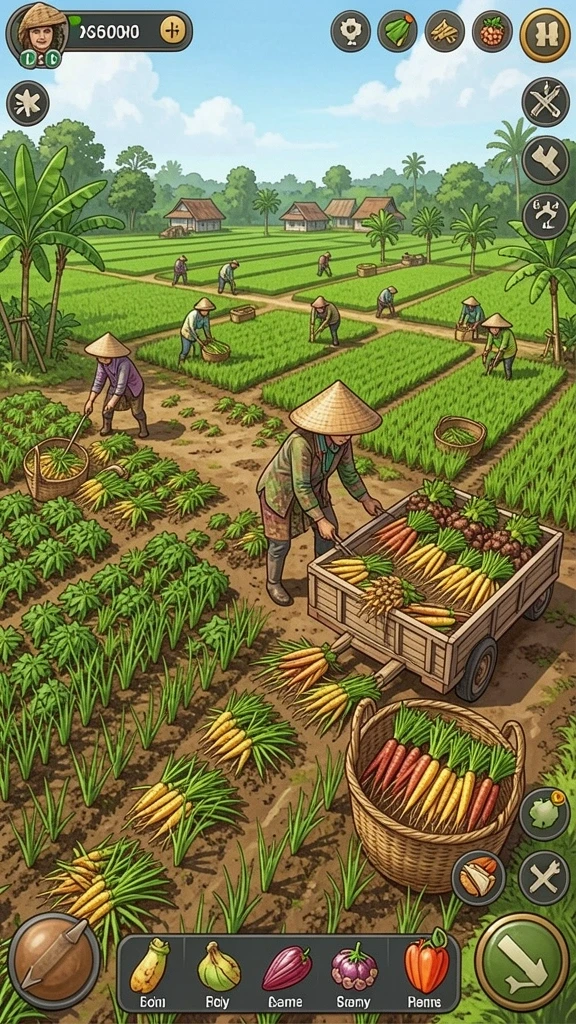 Tampilan karakter yang beragam dan unik.