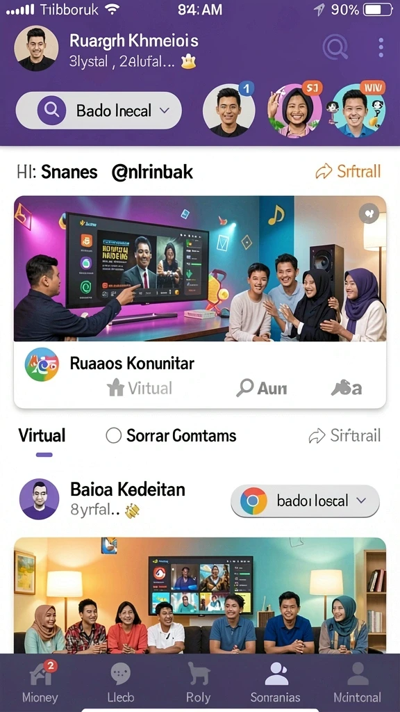Tampilan utama aplikasi DUBAITOTO yang user-friendly.