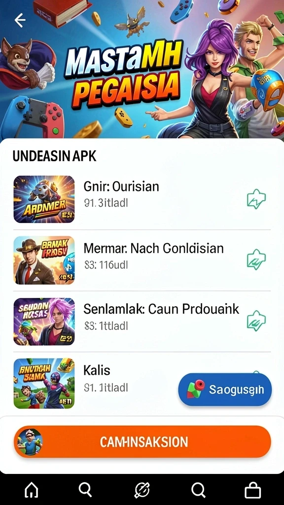 Berbagai pilihan permainan yang menarik dan seru.