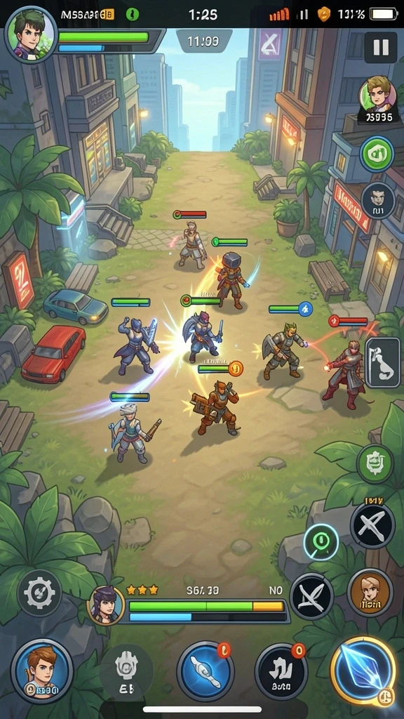 Pemandangan grafis yang menakjubkan dalam gameplay DV188.