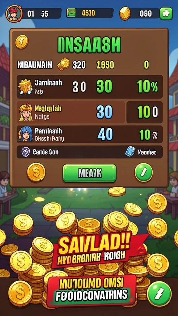 Pengguna dapat melihat opsi bonus yang menguntungkan.