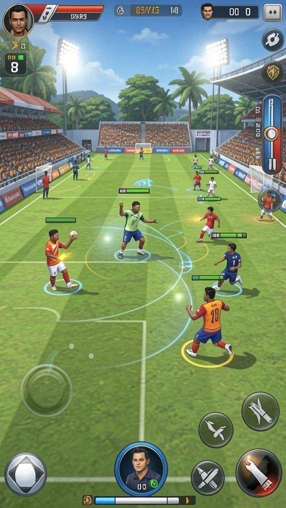 Tangkapan layar dari mode multiplayer yang mengasyikkan.