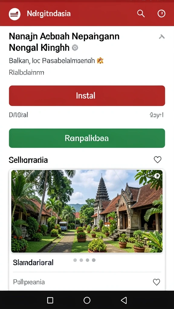 Tampilan awal yang menarik dan user-friendly.