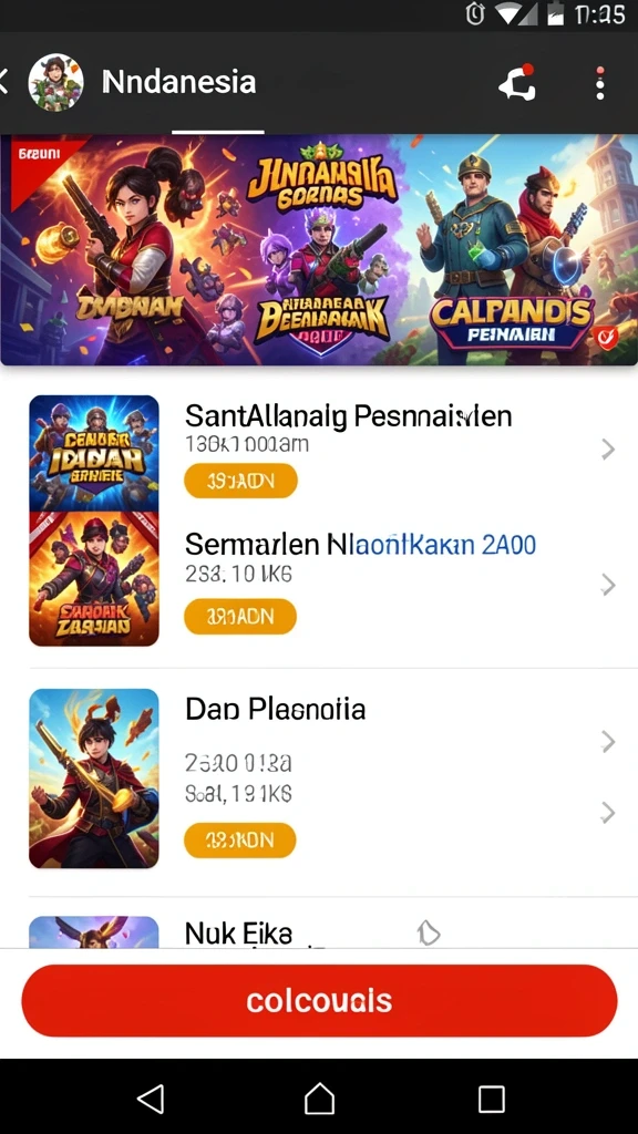 Tampilan antarmuka pengguna JAVO88 yang menarik.