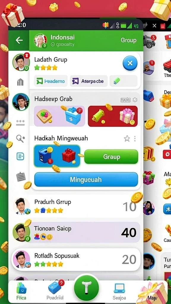 Screenshot menunjukkan karakter yang sedang dalam aksi di LANGIT777.