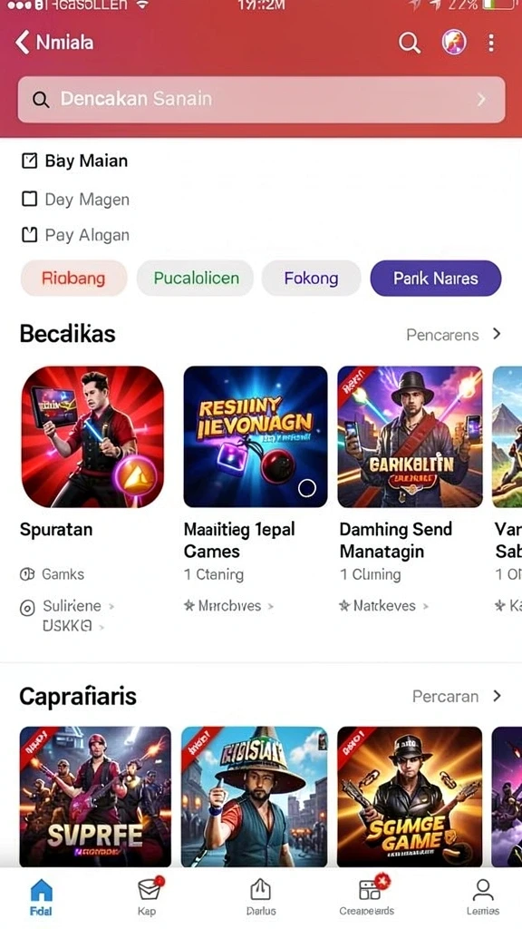 Animasi karakter yang halus dan berwarna-warni.