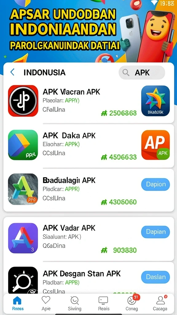 Beragam permainan untuk semua selera pengguna.