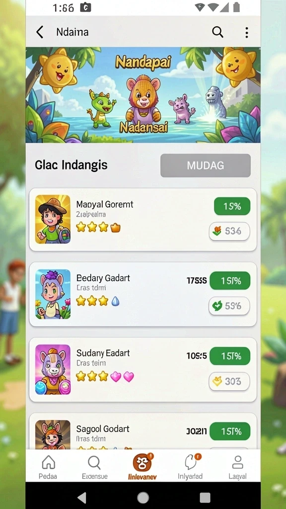Grafik berkualitas tinggi yang membuat permainan lebih hidup.
