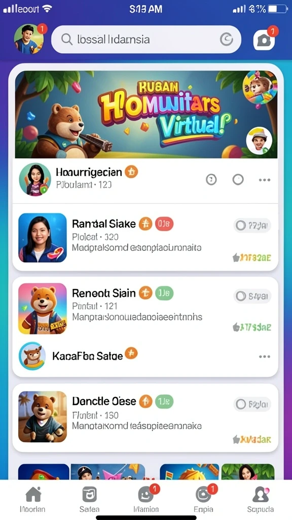 Tampilan awal game yang menarik.