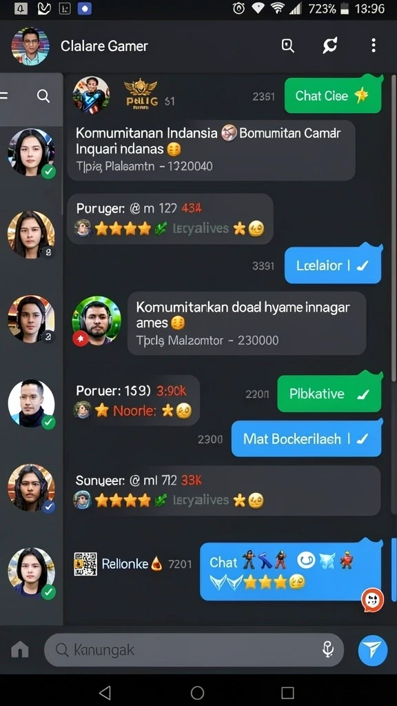 Tangkapan layar kedua menampilkan karakter menarik yang dapat dipilih.