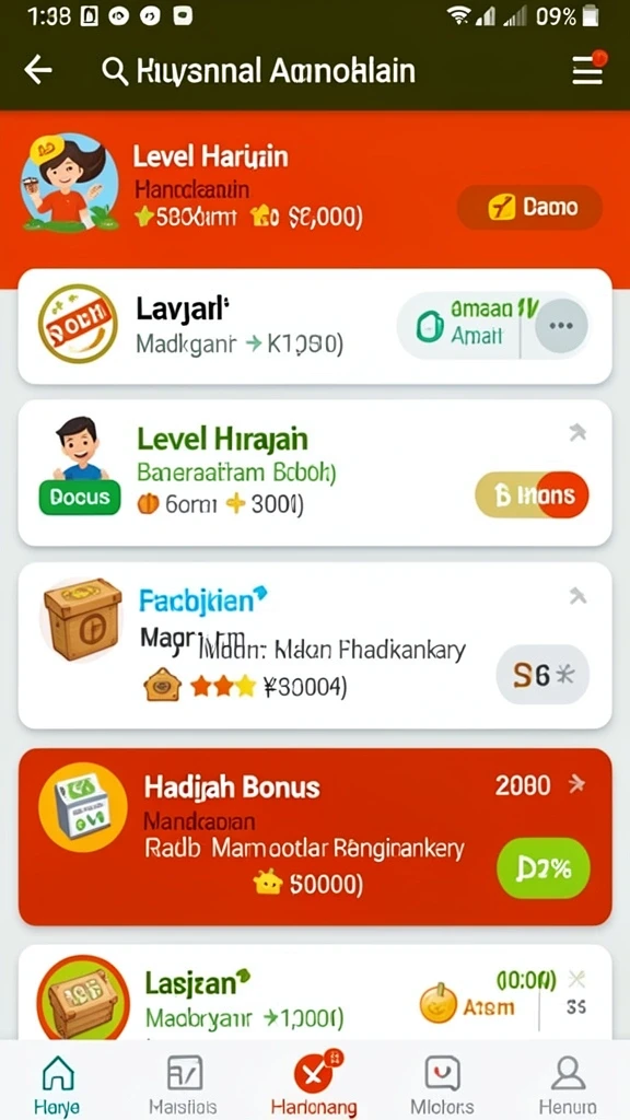 Tampilan antarmuka yang menarik dan user-friendly.
