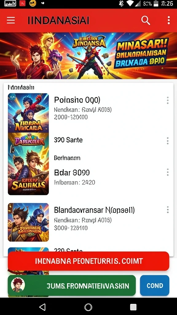 Tampilan antarmuka pengguna yang intuitif dan menarik.