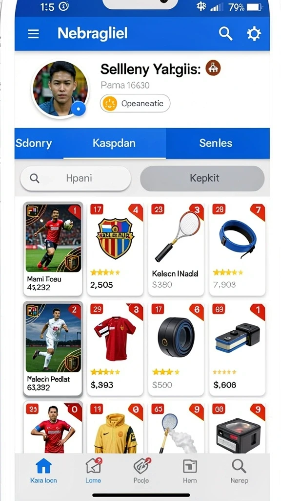 Tampilan utama yang menarik dan mudah dinavigasi.